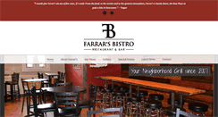 Desktop Screenshot of farrarsbistro.com